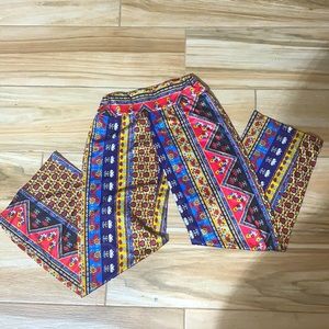 Gypsy Comfy Yoga Ethnic  Bottom Flare Pants